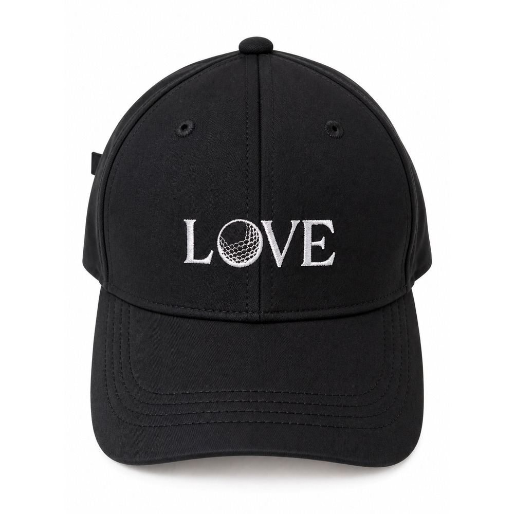 Tommy Bahama LOVE Golf Hat Womens Black Adjustable Embroidered Baseball Cap